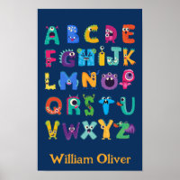 Personalized Monster ABC Silly Alphabet Monsters
