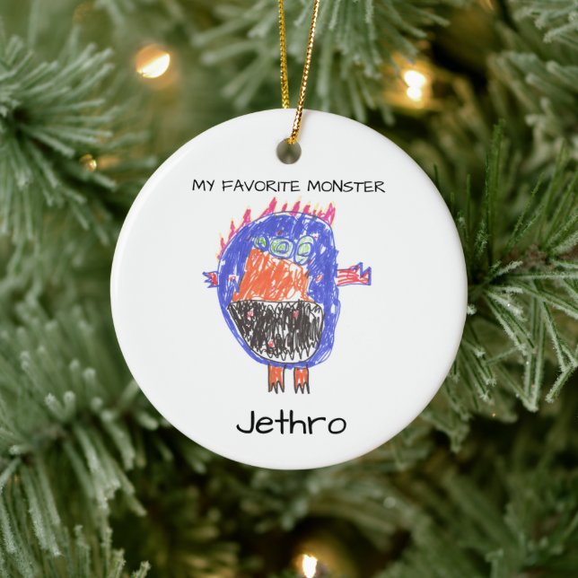 Personalized Monster Christmas Christmas Ornament (Tree)