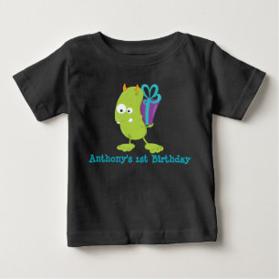 Personalized Monster First Birthday T Shirt