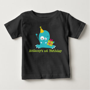 Personalized Monster First Birthday T Shirt
