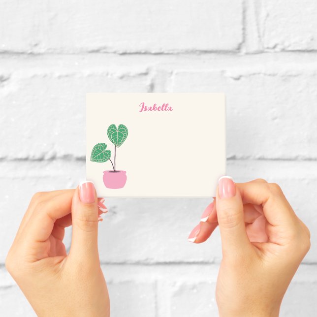 Personalized Monstera Houseplant Sticky Notes (Creator Uploaded)