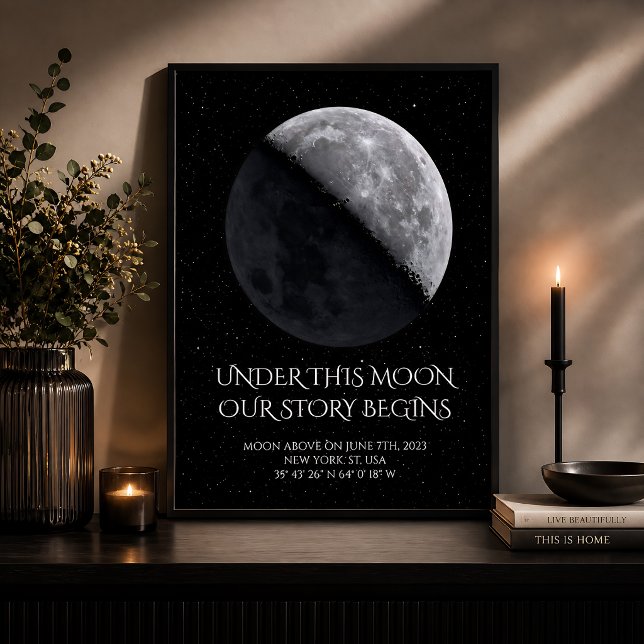 Personalized Moon Phase Anniversary Poster (Creator Uploaded)