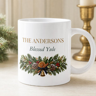 Personalized Moonlit Yule Winter Solstice Mug