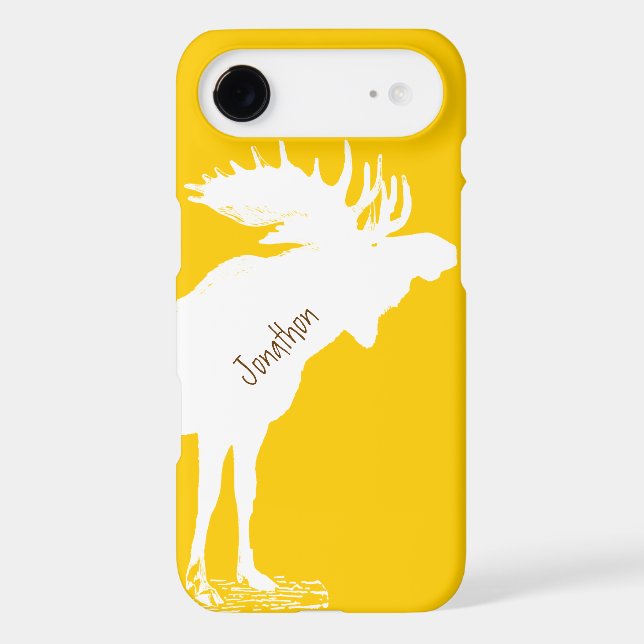 Personalized Moose Yellow Changes to Any Colour (Back)