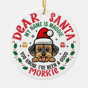 Morkie sales christmas ornament