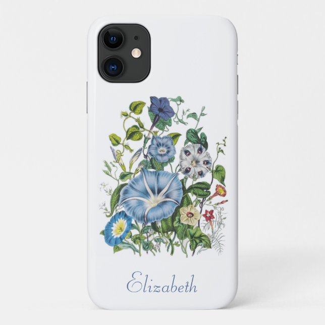 Personalized Morning Glories Case-Mate iPhone Case (Back)