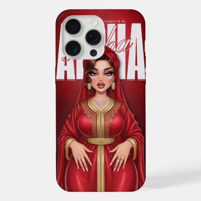Personalized Moroccan Diva Queen Phone Case  (Back)