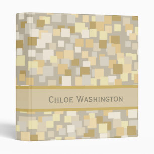 Personalized Mosaic Squares Binder