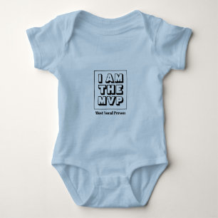 Personalized Most Vocal MVP Boy Baby Bodysuit