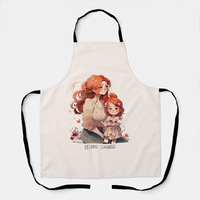 Personalized Mother and Daughter Apron (Front)