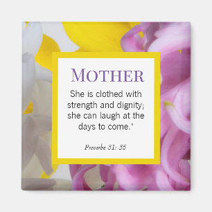 Personalized Mother Day Bible Scriptures Magnet