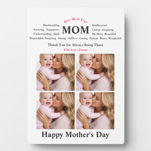 Personalized Mother Gift Plaque (Front)
