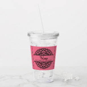 PERSONALIZED MOTHER OF THE BRIDE ACRYLIC TUMBLER