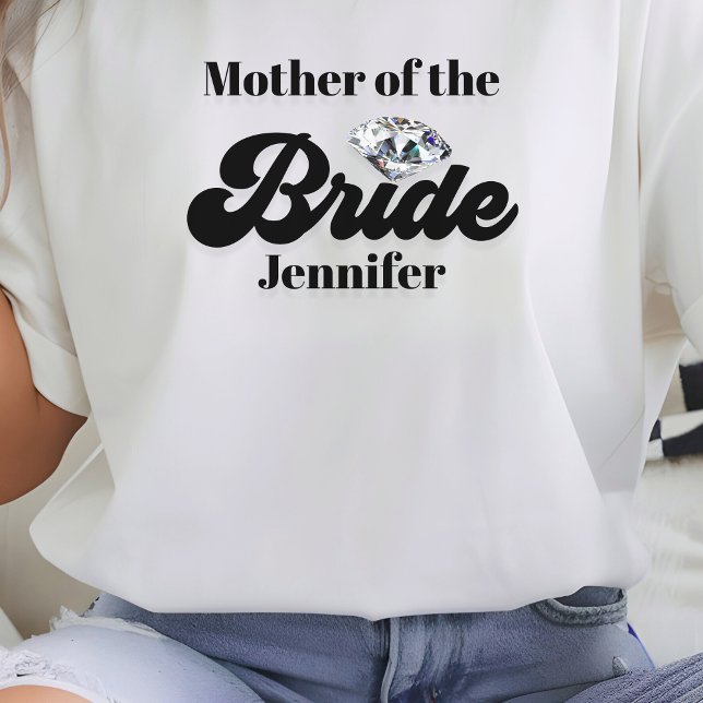 Personalized Mother of the Bride Diamond T-Shirt (Personalized Mother of the Bride Diamond T-Shirt
)