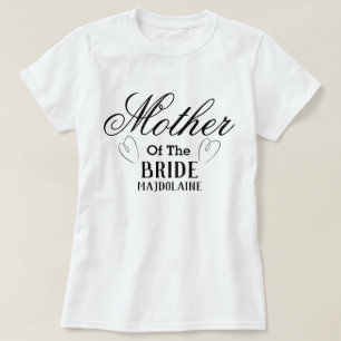 Personalized mother of the Bride T-Shirt