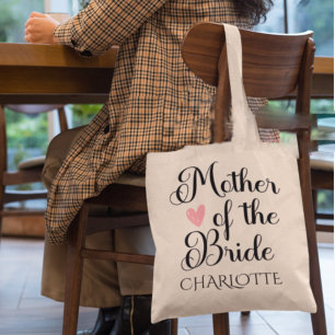 Personalized Mother of the Bride Wedding Tote Bag