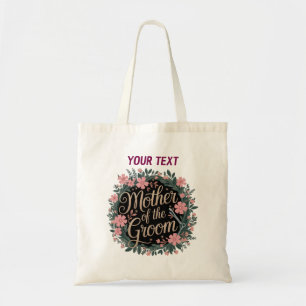 Personalized Mother of the Groom Floral Tote Bag 