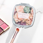 Personalized Mother of the Groom Pink Roses Bible Compact Mirror<br><div class="desc">Our beautiful Bridesmaid Compact Mirror with Colourful Roses Design! This stunning accessory is perfect for every bride-to-be or bridesmaids who want to add a touch of elegance to her daily routine. The compact mirror features a delicate floral pattern of colourful roses, adding a pop of personality to any room. Its...</div>