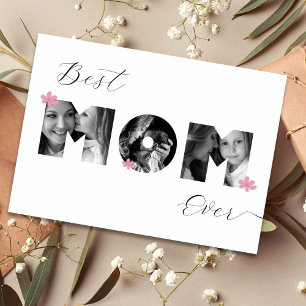 Personalized Mother’s Day Best MOM Ever Photo Card