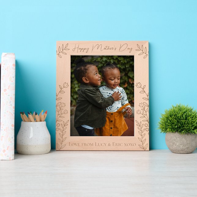 Personalized Mother’s Day Custom Gift for Mom Etched Frames (Creator Uploaded)