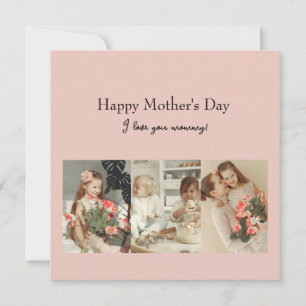 Personalized Mother’s Day Flat Greeting Card