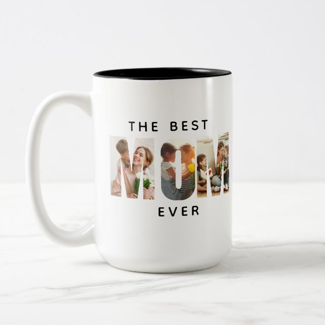 Personalized Mother’s Day Gift Two-Tone Coffee Mug (Left)