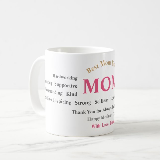 Personalized Mother’s Day Mug (Front Left)