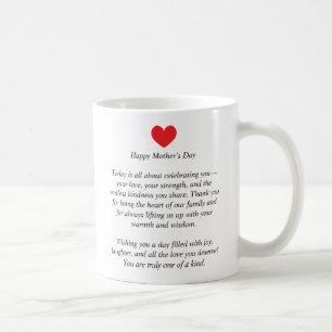Personalized Mother’s Day Mug – Custom Name & Hear