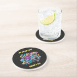 Personalized Mother & Son Graffiti Coaster<br><div class="desc">Elevate your space with this bold Mother & Son graffiti art coaster. The high-contrast design on a sleek black background makes the colors pop, creating a modern masterpiece for your coffee table. It's a cool, personalized gift for Mother’s Day or birthdays! Note: Created with AI and manual refinement. You can...</div>