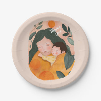 Personalized Motherhood Celebration Paper Plate