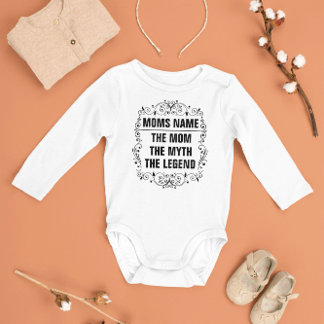 Personalized Mothers day Baby Bodysuit