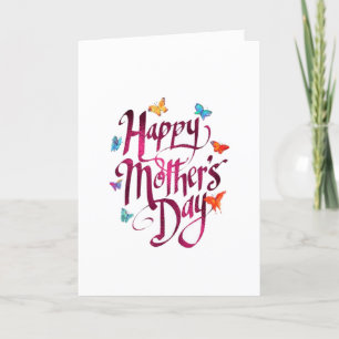 Personalized Mother's Day Card - Butterflies