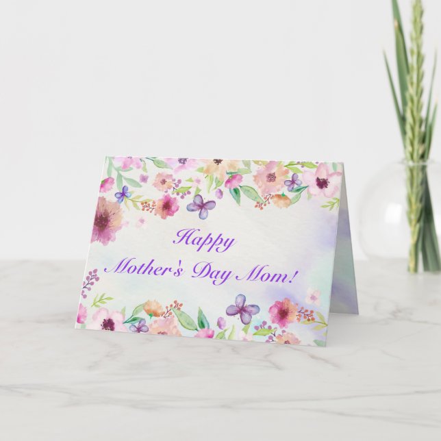 Personalized Mother's Day Cards with Your Message (Front)
