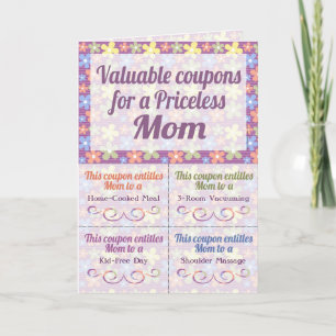 Personalized Mother's Day Coupons Card