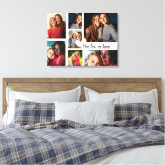 Personalized Mother's Day Custom Photo Collage Canvas Print