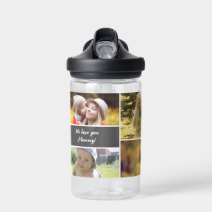 Personalized Mother's day Custom Photo Collage Water Bottle