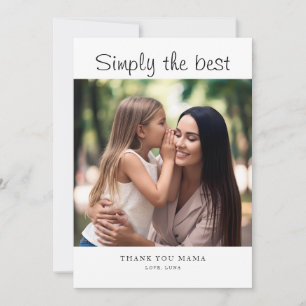 Personalized Mother's Day Custom Photo Holiday Card