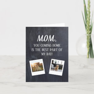 Personalized Mother's Day Gift For Cute Dog Mom  Thank You Card