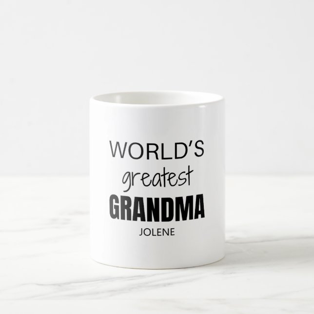 Personalized Mother's Day Gift For Grandma Coffee Mug (Center)