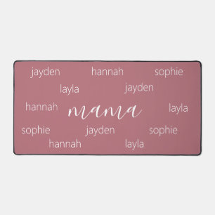 Personalized Mothers day gift for Mom Desk Mat
