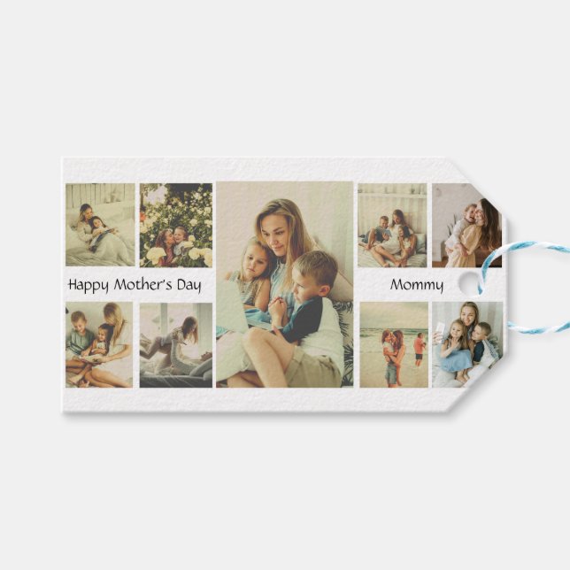Personalized Mother's Day Gift Tag  (Front (Horizontal))