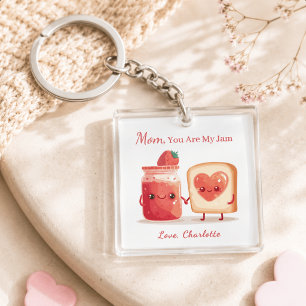 Personalized Mothers Day Keychain for Mom