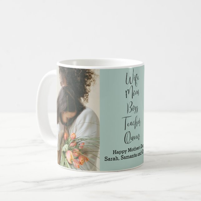 Personalized Mother's Day Mug with Custom Photo (Front Left)