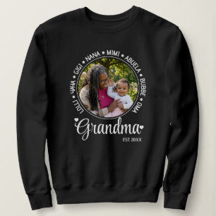 Personalized Mother's Day Nana Mimi Gigi GRANDMA Sweatshirt