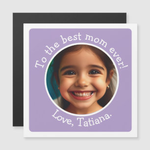 Personalized Mother's Day Photo Best Mom Gift Magnetic Invitation
