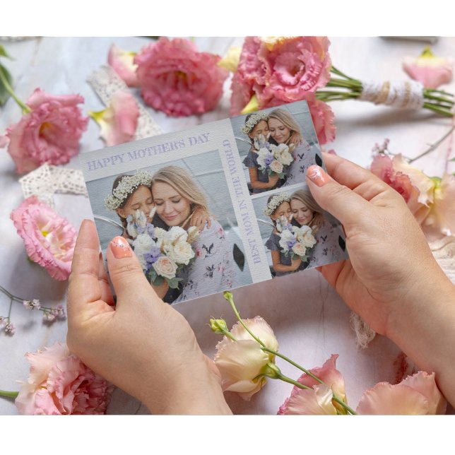 Personalized Mother's Day Photo Collage Flat Card  (Creator Uploaded)
