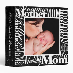 Personalized Mother's Day Photo Collage Scrapbook Binder