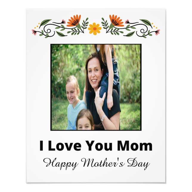 Personalized Mother's Day Photo Enlargement (Front)