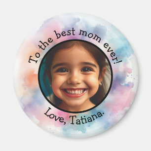 Personalized Mother's Day Photo Name Keepsake Magnet