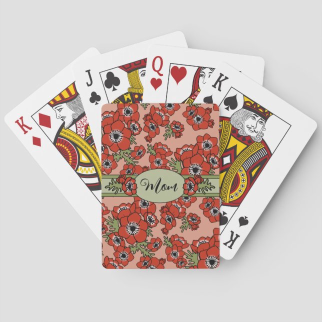 Personalized Mother's Day Playing Cards (Back)